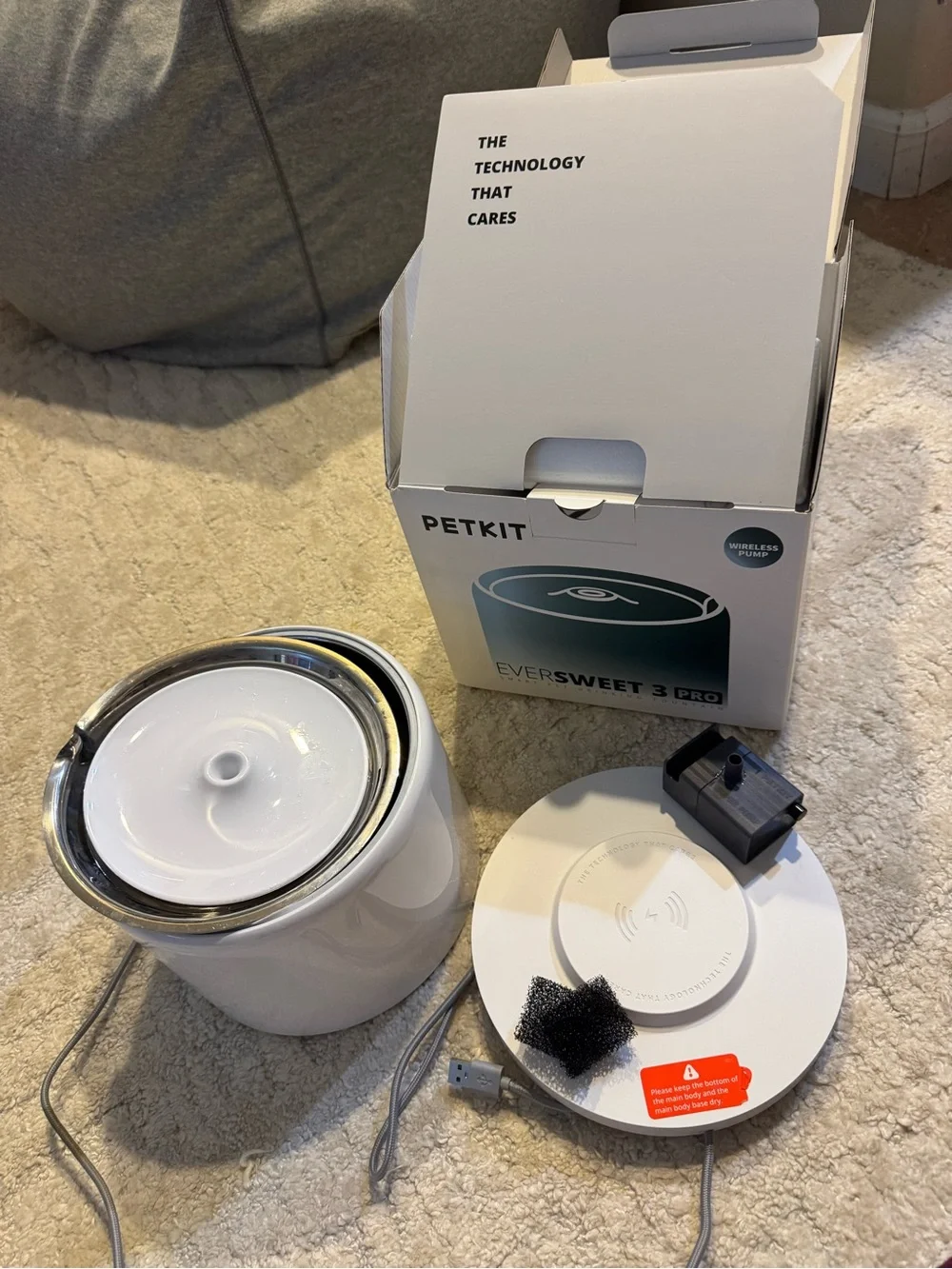 PETKIT Eversweet 3 Pro Automatic Pet Water Fountain - White